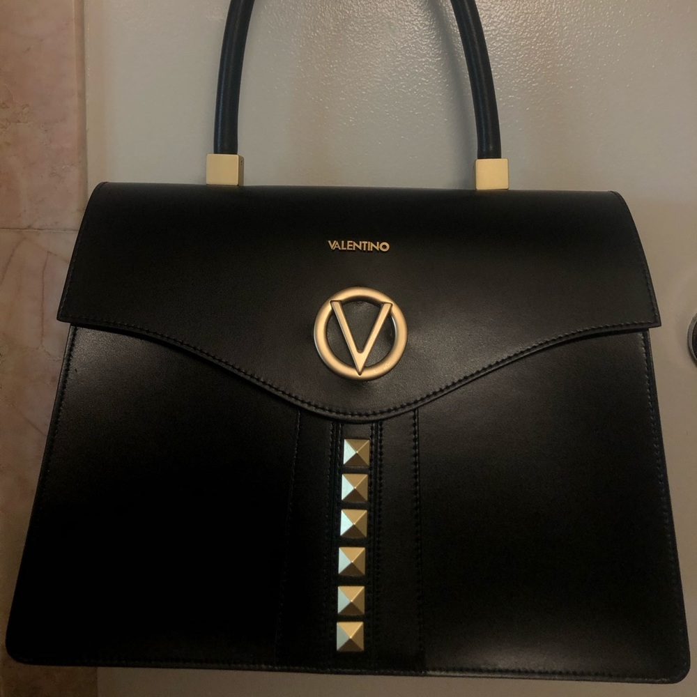 Valentino Melanie Soave Rockstud Handle Bag
